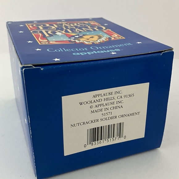 Bears in Toyland Nutcracker Ornament, Vintage Christmas Keepsake - Picture 13 of 16